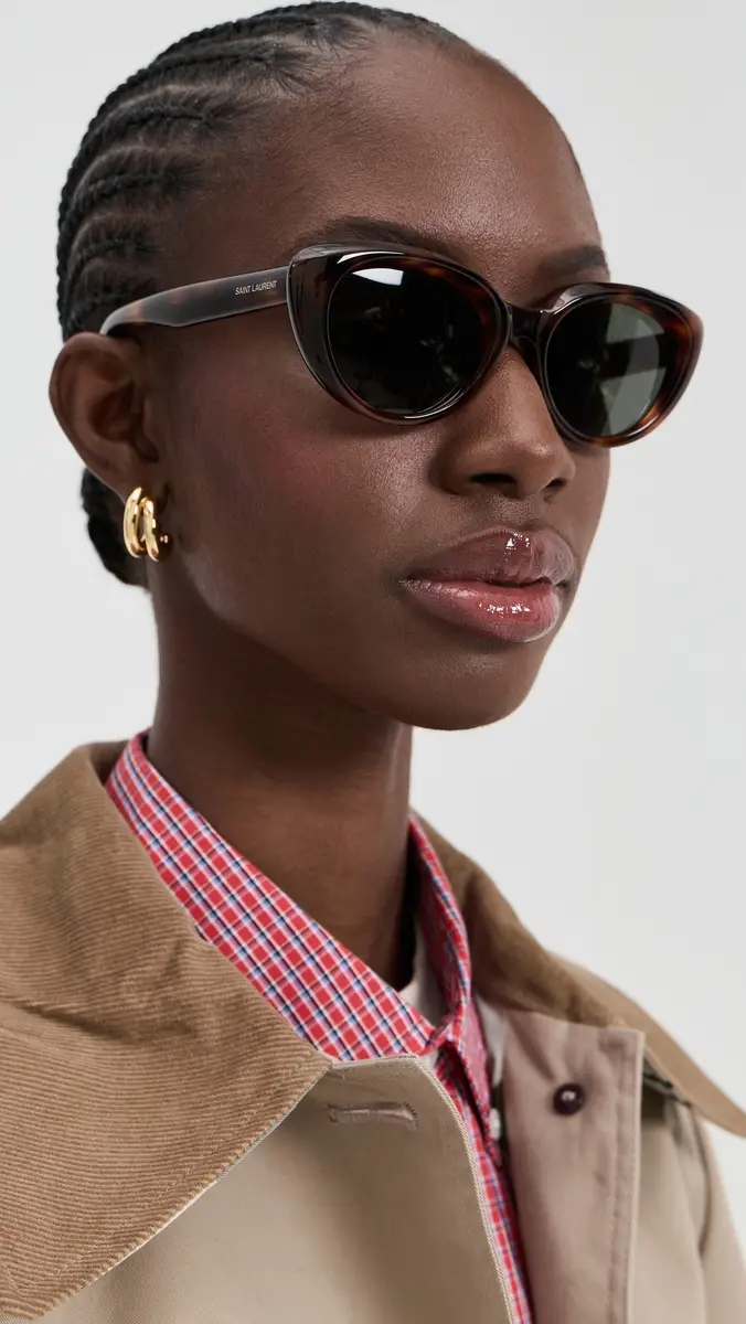 Saint Laurent SL 859 Sunglasses Havana-Havana-Grey One Size | Thumbnail 3 Saint Laurent SL 859 Sunglasses Havana-Havana-Grey One Size | Thumbnail 3