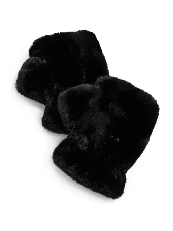 Ariel Faux Fur Fingerless Gloves