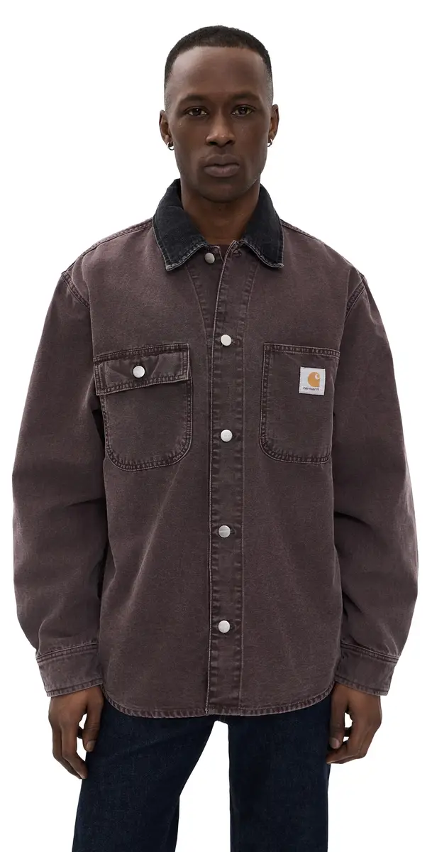 Carhartt WIP Mitch hirt Jacket Palisander/Black | Image 1 Carhartt WIP Mitch hirt Jacket Palisander/Black | Image 1