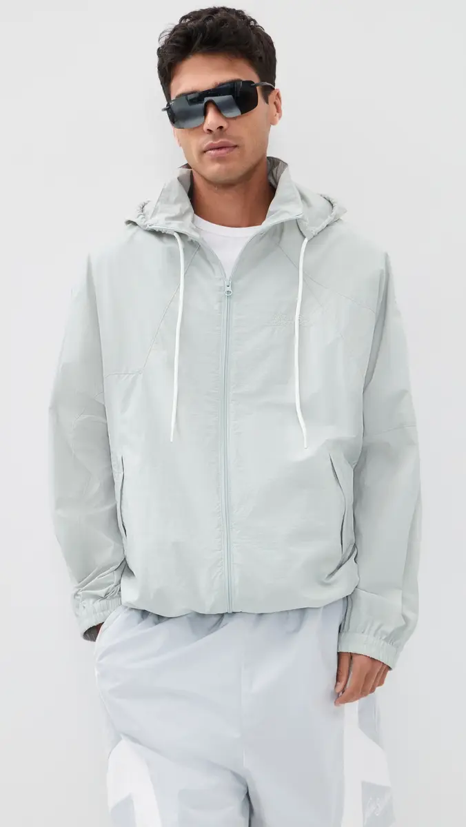 MM6 Maison Margiela Windbreaker Jacket age Grey | Thumbnail 2 MM6 Maison Margiela Windbreaker Jacket age Grey | Thumbnail 2