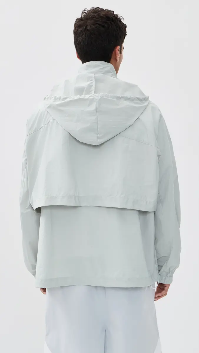 MM6 Maison Margiela Windbreaker Jacket age Grey | Thumbnail 3 MM6 Maison Margiela Windbreaker Jacket age Grey | Thumbnail 3