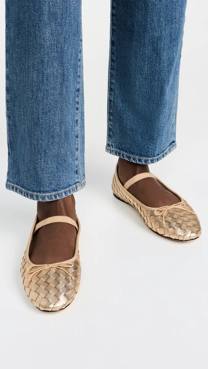 Loeffler Randall Leonie Soft Ballet Flats Gold | Thumbnail 3 Loeffler Randall Leonie Soft Ballet Flats Gold | Thumbnail 3