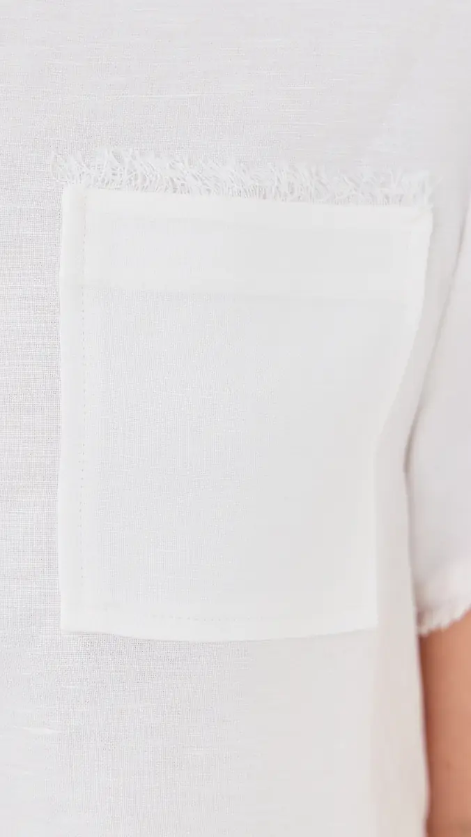 Simkhai Solange Short Sleeve Cropped Shirt | Thumbnail 6 Simkhai Solange Short Sleeve Cropped Shirt | Thumbnail 6