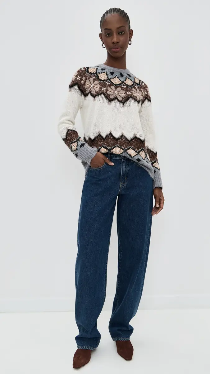 Lingua Franca Clara Crewneck Cream ulti | Thumbnail 5 Lingua Franca Clara Crewneck Cream ulti | Thumbnail 5
