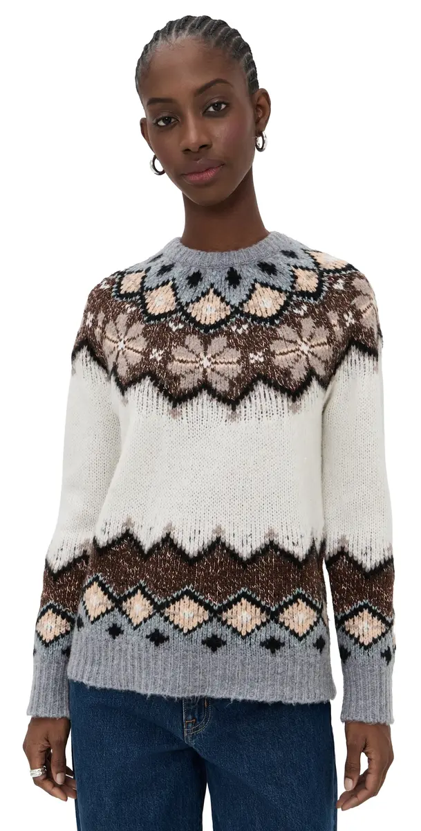 Lingua Franca Clara Crewneck Cream ulti | Image 1 Lingua Franca Clara Crewneck Cream ulti | Image 1
