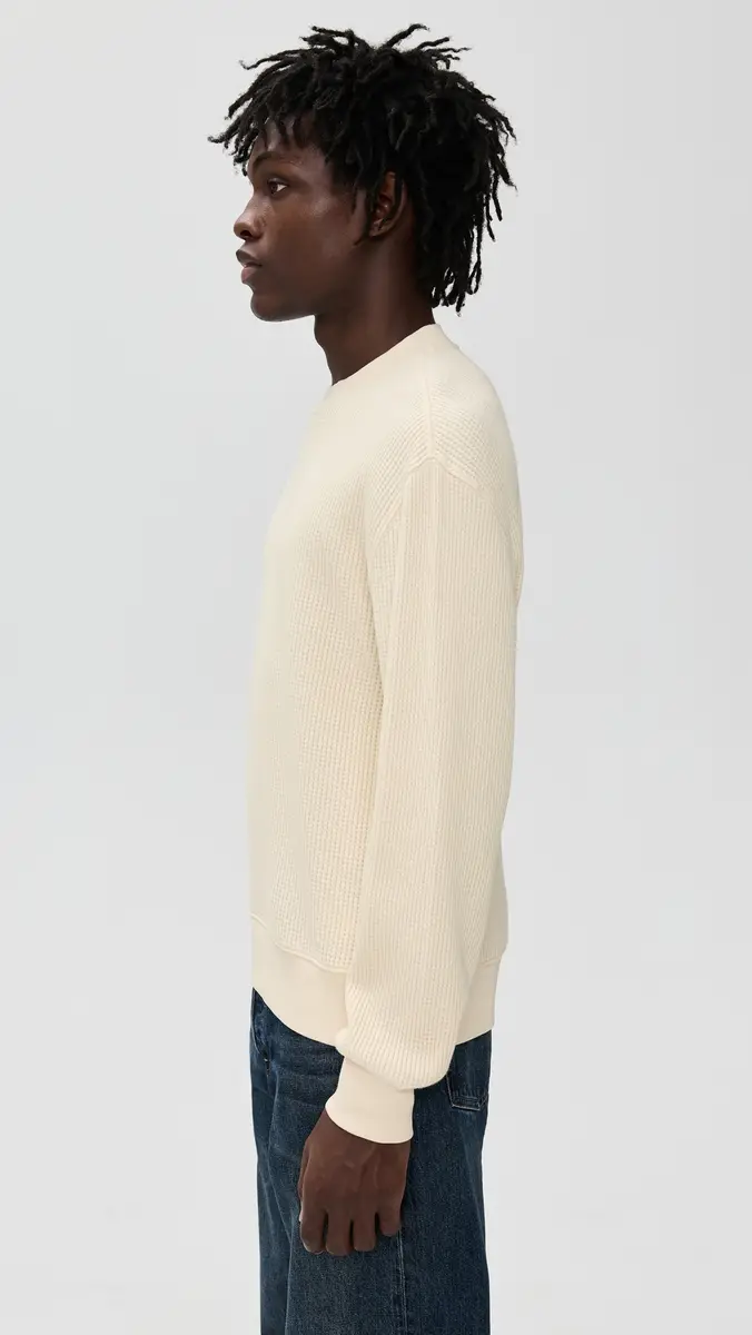 Madewell Waffle-Knit Sweatshirt | Thumbnail 4 Madewell Waffle-Knit Sweatshirt | Thumbnail 4