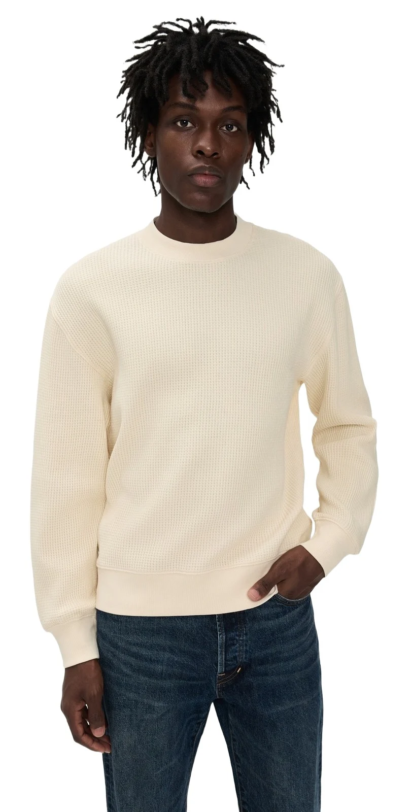 Madewell Waffle-Knit Sweatshirt