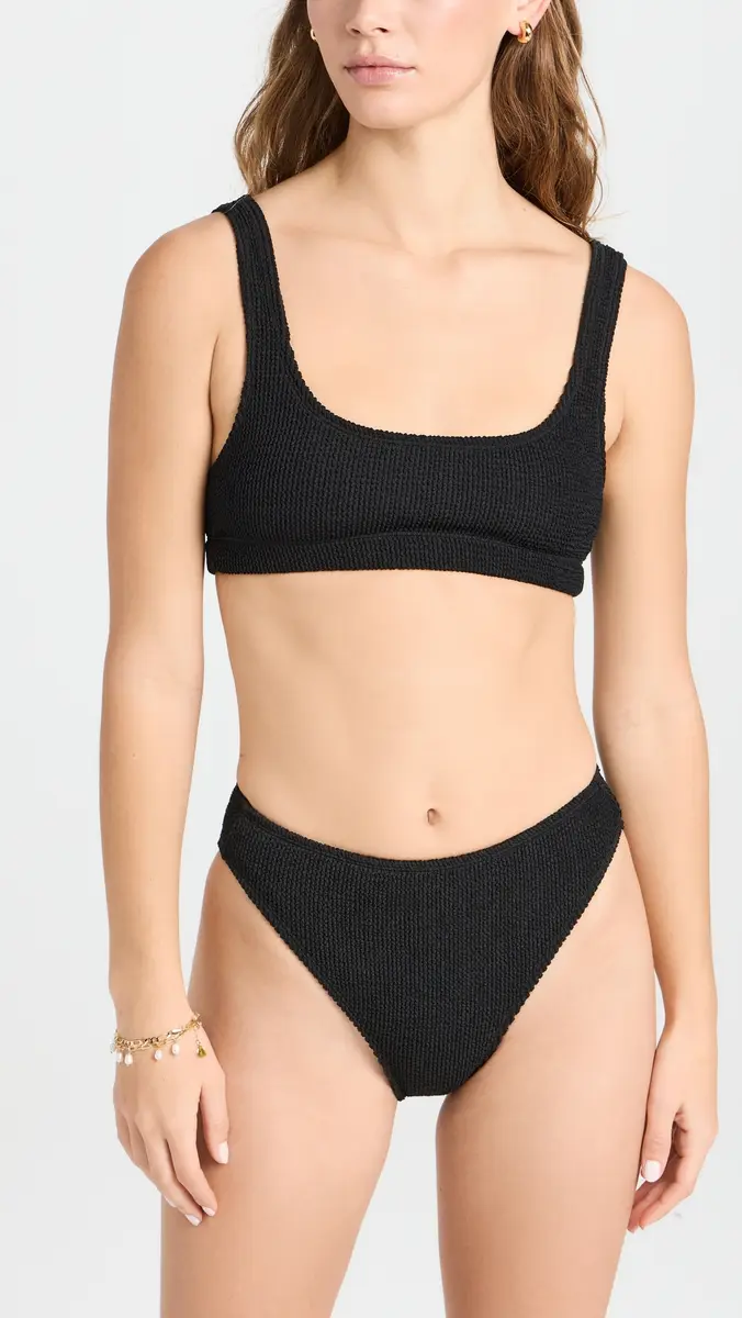 Good American Always Fit Good Waist Bikini Bottoms Black001 | Thumbnail 4