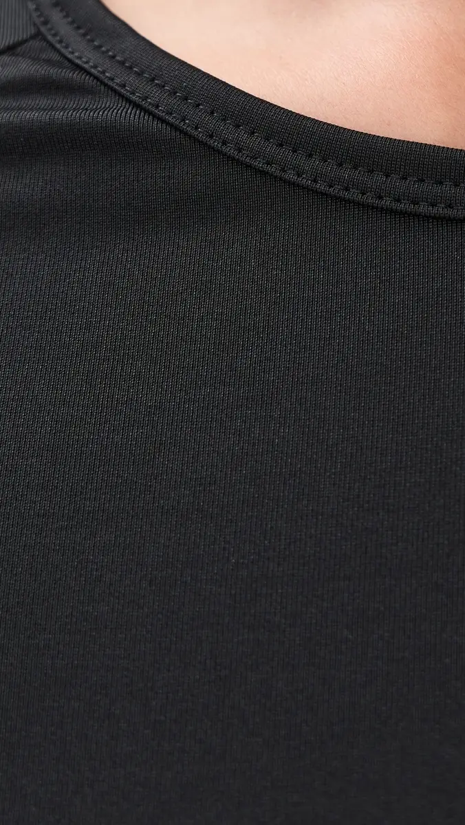 Victoria Beckham Long Sleeve Midi Dress Black | Thumbnail 6