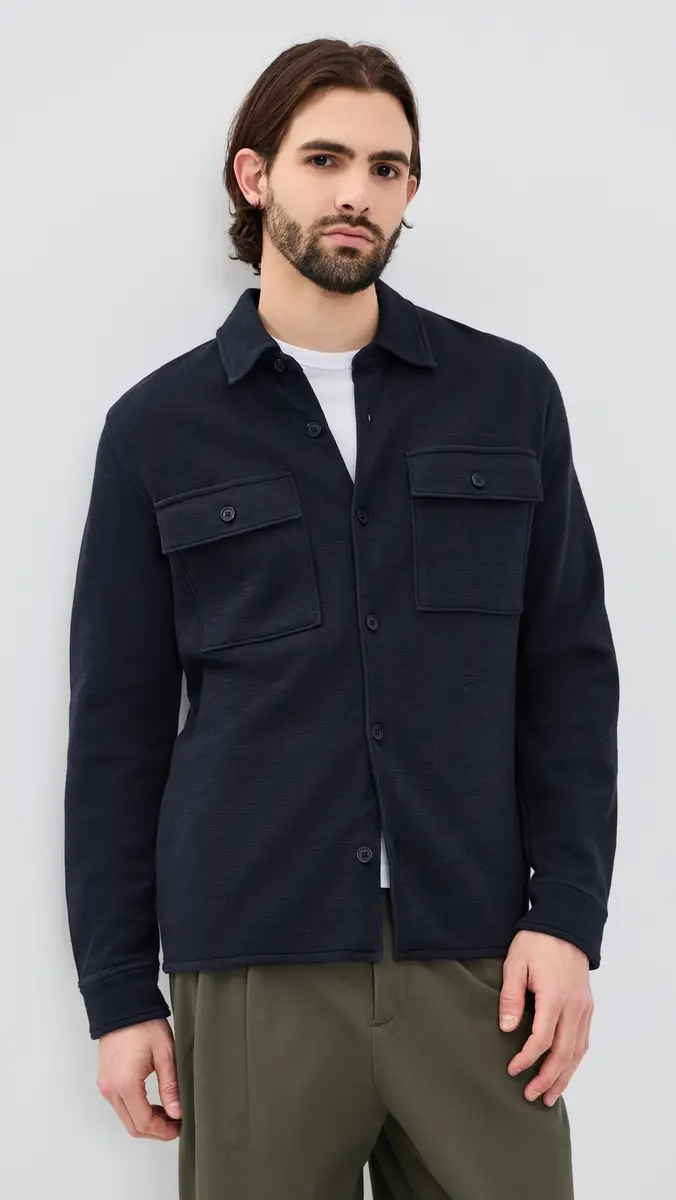 Vince Double Slub Shirt Shacket | Thumbnail 2 Vince Double Slub Shirt Shacket | Thumbnail 2
