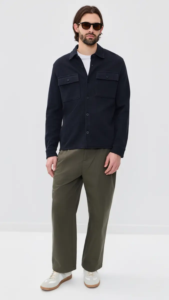 Vince Double Slub Shirt Shacket | Thumbnail 5 Vince Double Slub Shirt Shacket | Thumbnail 5