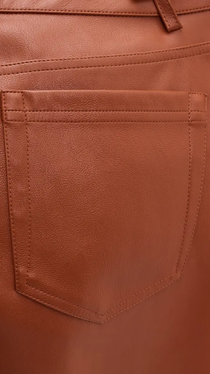LE BOP Dakota Faux Leather Barrel Pants | Thumbnail 6 LE BOP Dakota Faux Leather Barrel Pants | Thumbnail 6