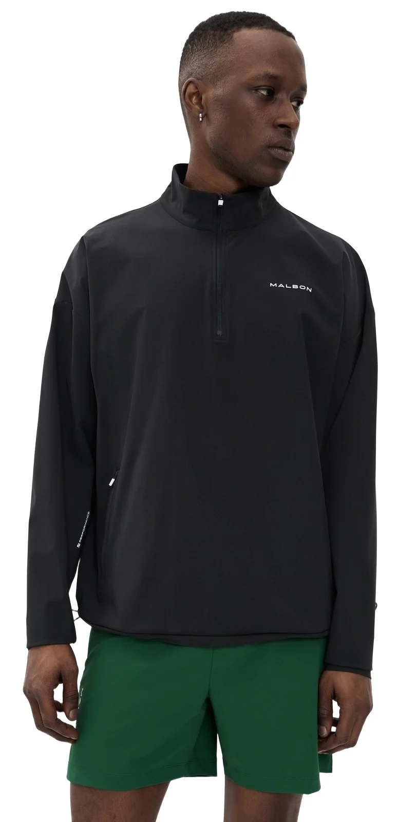 Malbon Performance Quarter Zip Shell Pullover