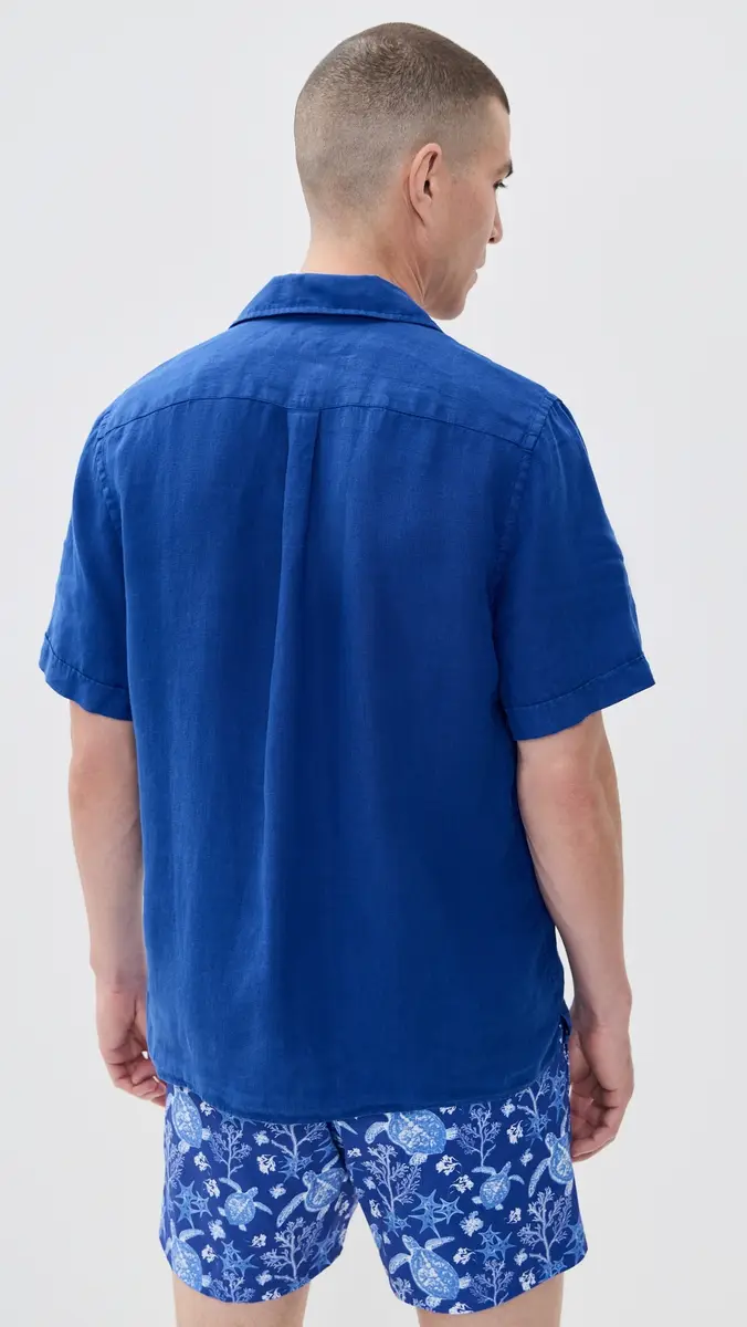 Vilebrequin Charli Linen Camp Shirt Marrakech | Thumbnail 3