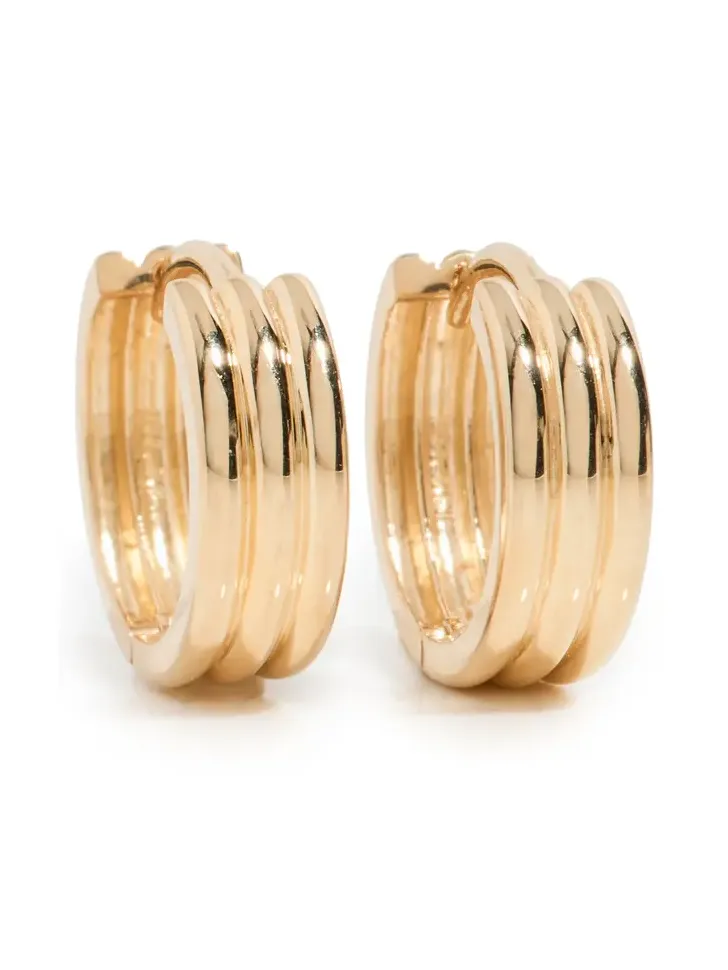 Ariel Gordon Jewelry 14k Gold Triptych Hoops