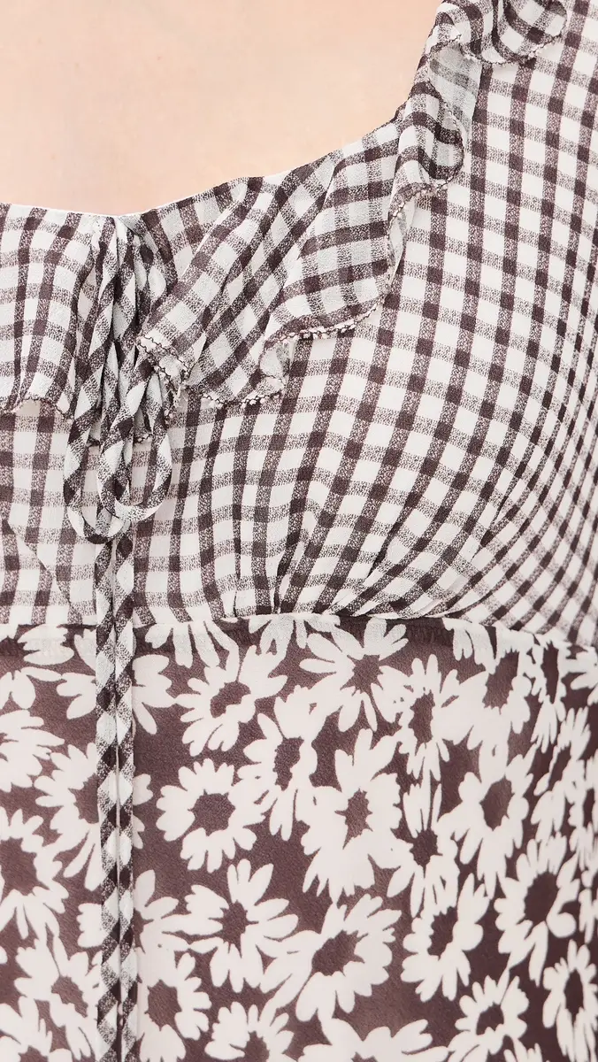 RAILS Dahlia Maxi Dress Espresso Daisy Gingham Mix | Thumbnail 6 RAILS Dahlia Maxi Dress Espresso Daisy Gingham Mix | Thumbnail 6