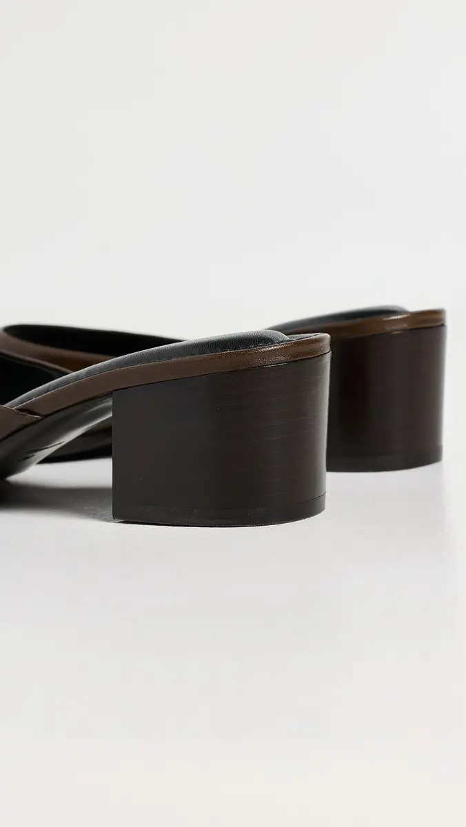 Lemaire Square Heeled Mules 55mm Dark Brown | Thumbnail 4 Lemaire Square Heeled Mules 55mm Dark Brown | Thumbnail 4