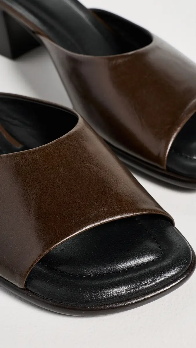 Lemaire Square Heeled Mules 55mm Dark Brown | Thumbnail 6 Lemaire Square Heeled Mules 55mm Dark Brown | Thumbnail 6