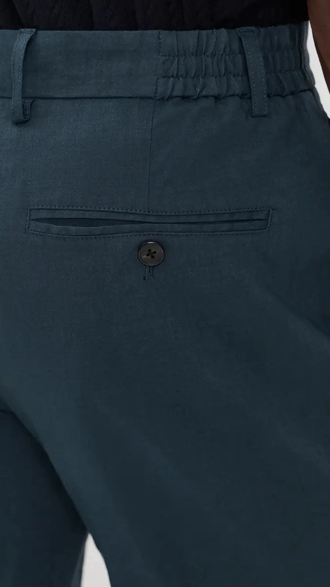 Theory Standard Pants in Good Linen Dark Blue Wing | Thumbnail 6 Theory Standard Pants in Good Linen Dark Blue Wing | Thumbnail 6