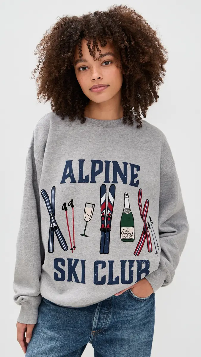 Show Me Your Mumu Stanley Sweatshirt Alpine Ski Club Graphic | Thumbnail 2 Show Me Your Mumu Stanley Sweatshirt Alpine Ski Club Graphic | Thumbnail 2