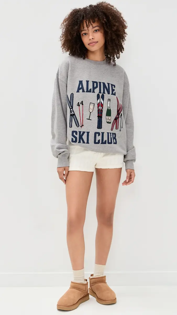 Show Me Your Mumu Stanley Sweatshirt Alpine Ski Club Graphic | Thumbnail 5 Show Me Your Mumu Stanley Sweatshirt Alpine Ski Club Graphic | Thumbnail 5