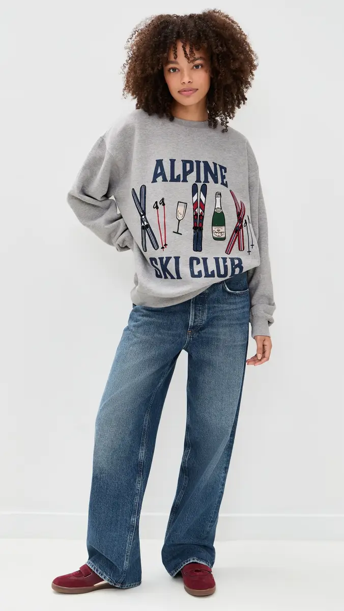 Show Me Your Mumu Stanley Sweatshirt Alpine Ski Club Graphic | Thumbnail 6 Show Me Your Mumu Stanley Sweatshirt Alpine Ski Club Graphic | Thumbnail 6