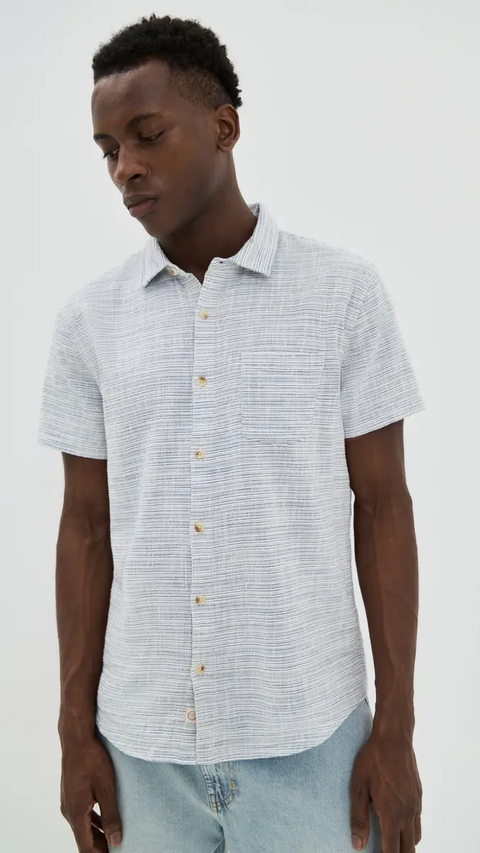 Marine Layer Classic Stretch Selvage Shirt | Thumbnail 2 Marine Layer Classic Stretch Selvage Shirt | Thumbnail 2