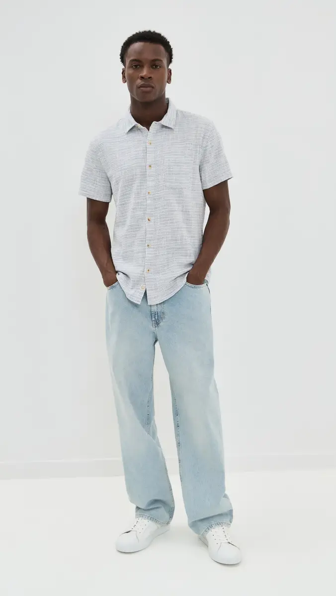 Marine Layer Classic Stretch Selvage Shirt | Thumbnail 5 Marine Layer Classic Stretch Selvage Shirt | Thumbnail 5