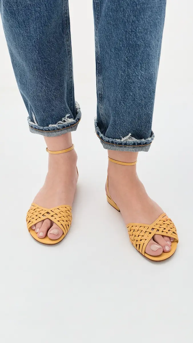 Alexandre Birman Lilian Flats Butter | Thumbnail 3