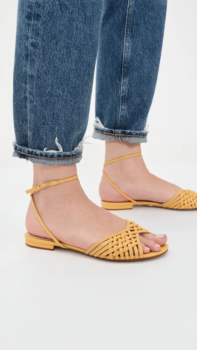 Alexandre Birman Lilian Flats Butter | Thumbnail 5