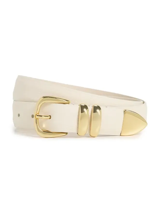 Narrow Soft Grained Calf Leather Belt