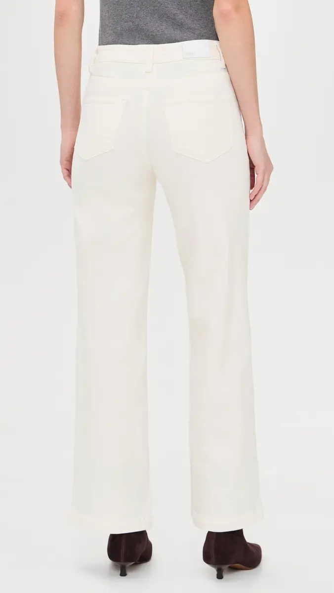 PAIGE Anessa Jeans 31 with Rounded Inset Pockets Tonal Ecru | Thumbnail 3 PAIGE Anessa Jeans 31 with Rounded Inset Pockets Tonal Ecru | Thumbnail 3