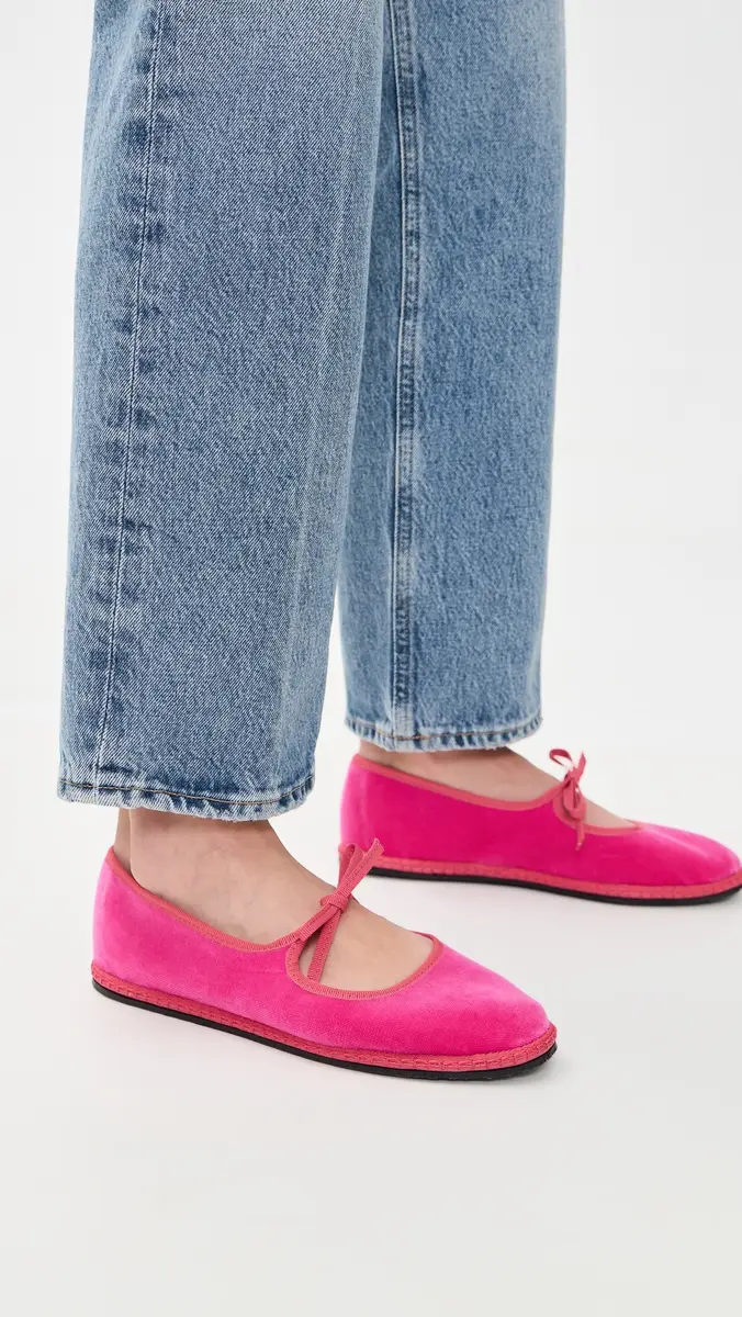 ViBi VENEZiA Brigitte Velvet Mary Janes Flats Burano | Thumbnail 3 ViBi VENEZiA Brigitte Velvet Mary Janes Flats Burano | Thumbnail 3
