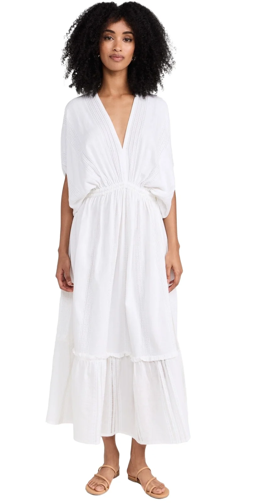 Lemlem Abira Plunge Neck Dress