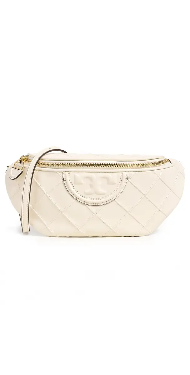 Tory Burch Fleming Convertible Belt Bag Light Cream One Size | Image 1 Tory Burch Fleming Convertible Belt Bag Light Cream One Size | Image 1