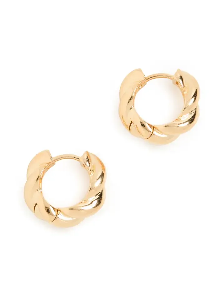 Waves Huggie Hoop Earrings
