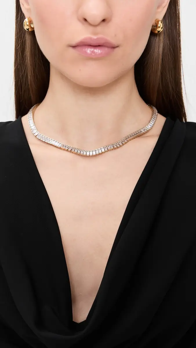 HART Baguette Tennis Necklace | Thumbnail 3 HART Baguette Tennis Necklace | Thumbnail 3