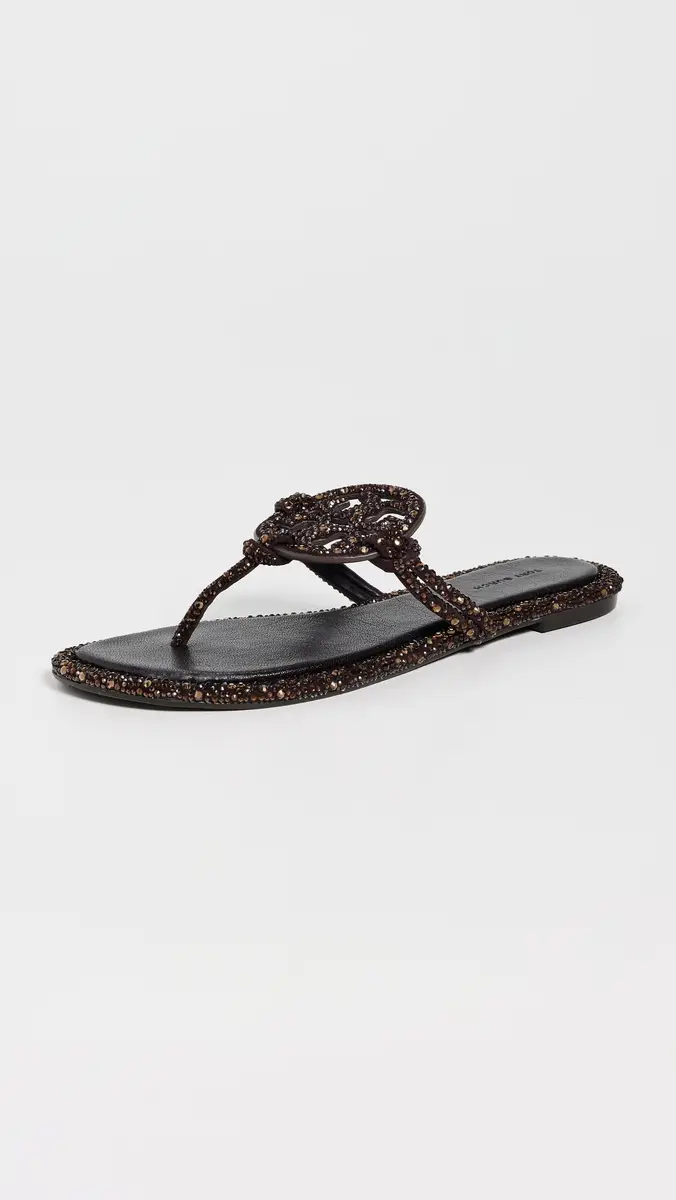 Tory Burch Miller Knotted Crystal Sandals | Thumbnail 2