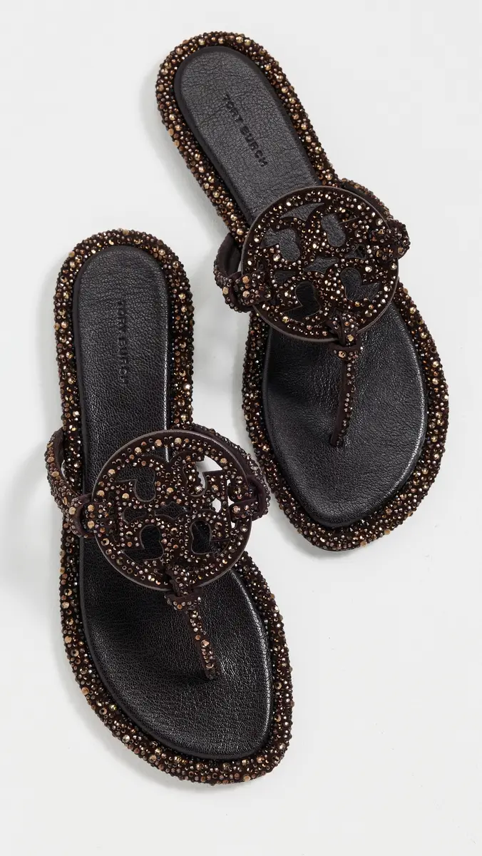 Tory Burch Miller Knotted Crystal Sandals | Thumbnail 5