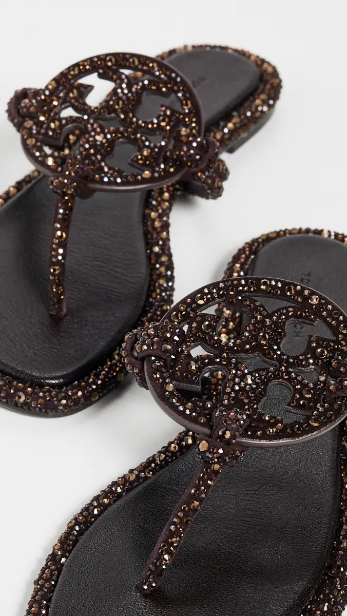 Tory Burch Miller Knotted Crystal Sandals | Thumbnail 6