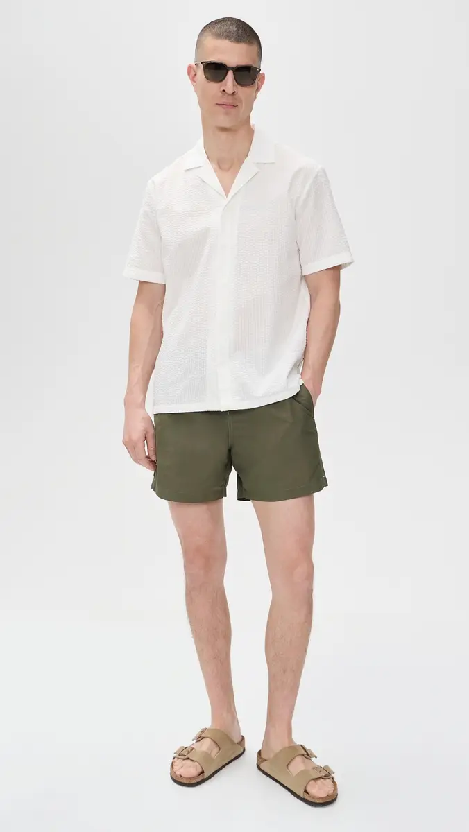 Orlebar Brown Boxer III Swim Shorts 5 Herbal Green | Thumbnail 5