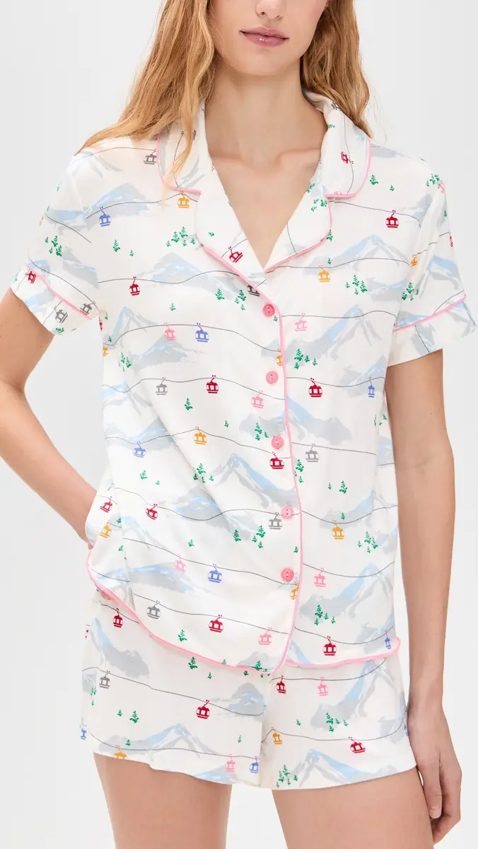 HONEYDEW All American Shortie Pajama Set Gondolas | Thumbnail 2 HONEYDEW All American Shortie Pajama Set Gondolas | Thumbnail 2