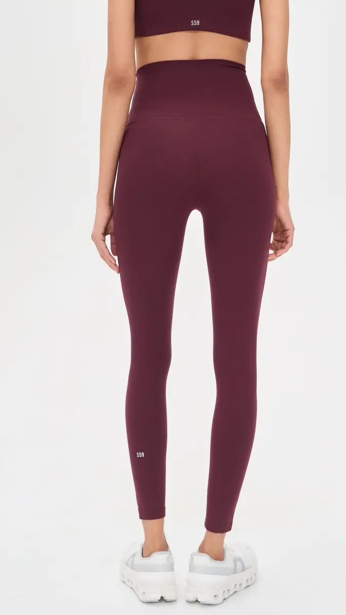 Splits59 Airweight Super High Waist 7/8 eggings Dk Cherry | Thumbnail 3 Splits59 Airweight Super High Waist 7/8 eggings Dk Cherry | Thumbnail 3