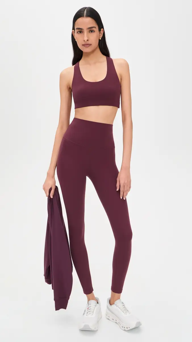 Splits59 Airweight Super High Waist 7/8 eggings Dk Cherry | Thumbnail 5 Splits59 Airweight Super High Waist 7/8 eggings Dk Cherry | Thumbnail 5