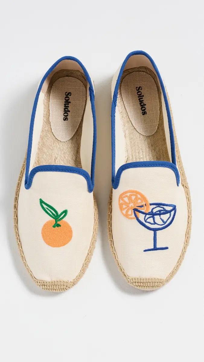 Soludos The Embroidered Smoking Espadrilles /Blue | Thumbnail 2