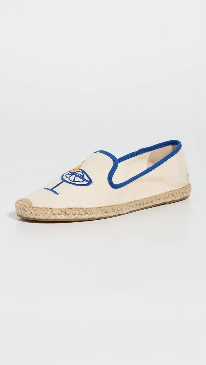 Soludos The Embroidered Smoking Espadrilles /Blue | Thumbnail 5