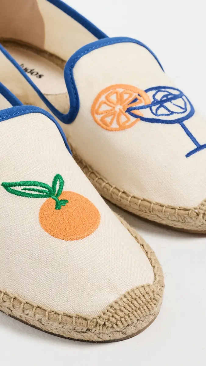 Soludos The Embroidered Smoking Espadrilles /Blue | Thumbnail 6