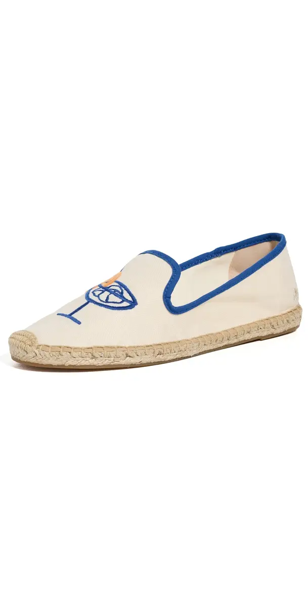 Soludos The Embroidered Smoking Espadrilles /Blue | Image 1 Soludos The Embroidered Smoking Espadrilles /Blue | Image 1