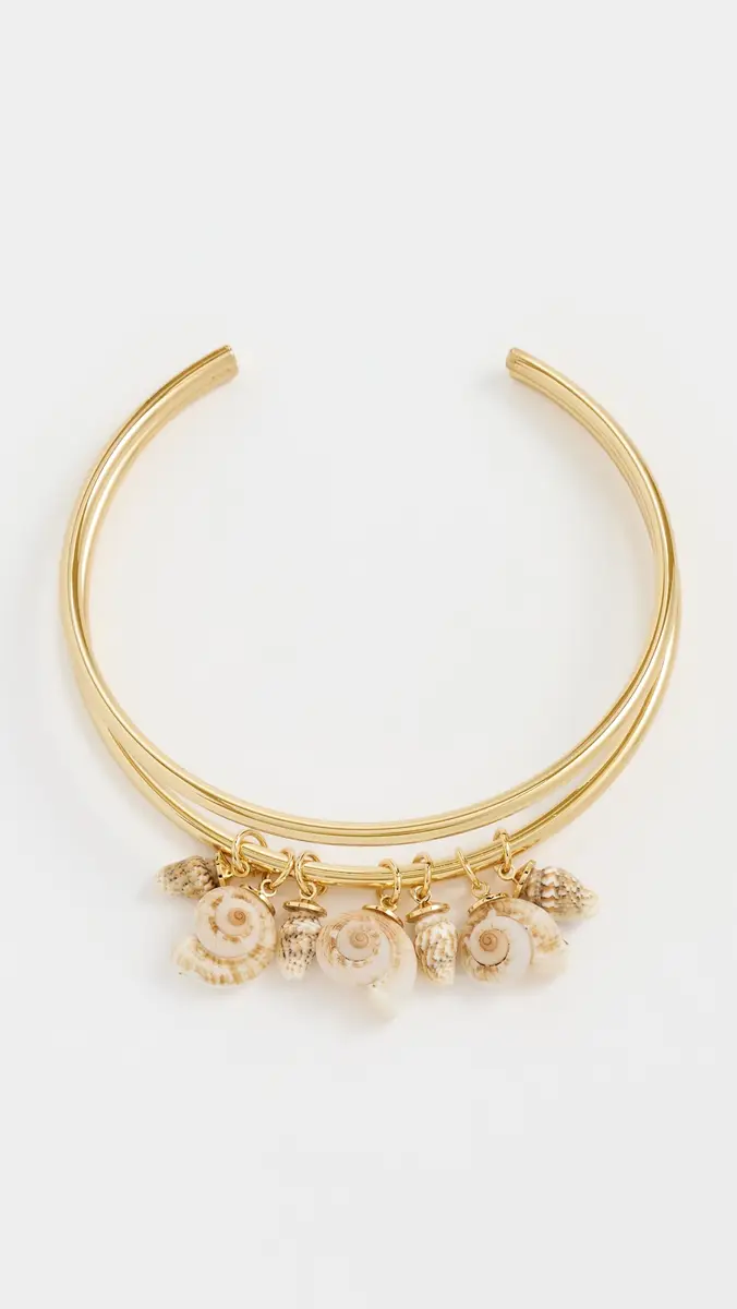 Logan Tay Gold Shell Choker | Thumbnail 2 Logan Tay Gold Shell Choker | Thumbnail 2