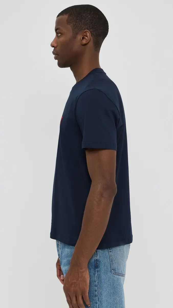 AMI ADC Classic Fit Red Logo Tee | Thumbnail 4